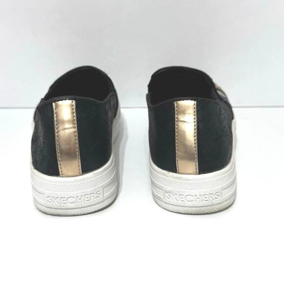 Skechers Street Uplift Wild Thang Flatform Multicolor Sequined Sneakers 7.5 - Picture 5 of 12